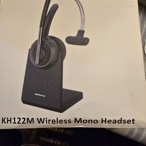 Black Over-Ear Headphones with Adjustable Boom Mic